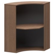 Ресепшн Арго Стойка радиальная А-550 Орех 900x900x1220