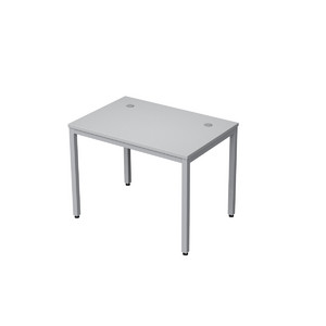 Офисная мебель Аванс (Avance) Стол рабочий без экрана (сечение 40х40) 6М.007 Серый арктик/Алюминий матовый 1000x700x750